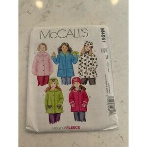 McCall's M4961 Sewing Pattern Crafts Size XSM Small Unlined Coats and Hats